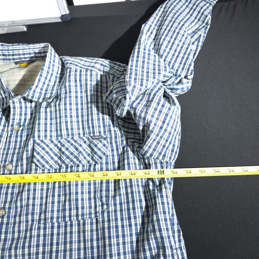 Eddie Bauer Travex Plaid Button Up Shirt Men TXL Long Sleeve Outdoor Work Casual - Picture 4 of 13